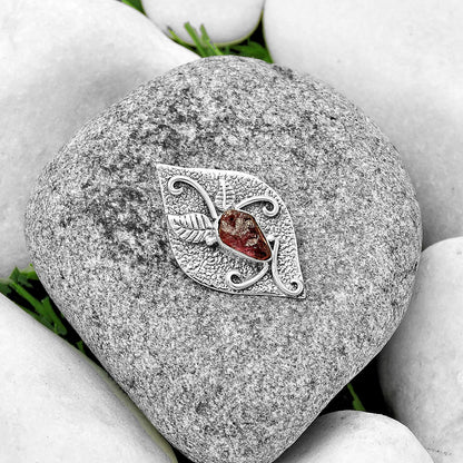 Natural Pink Tourmaline Rough Pendant P-1518 SDP132186