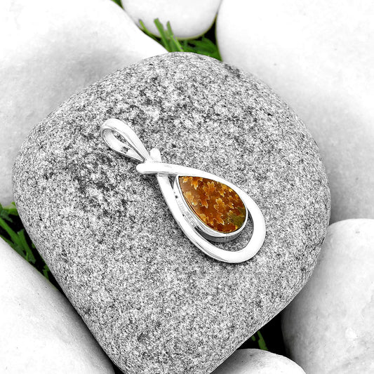 Natural Sutured Ammonite - Madagascar Pendant P-1314 SDP132214