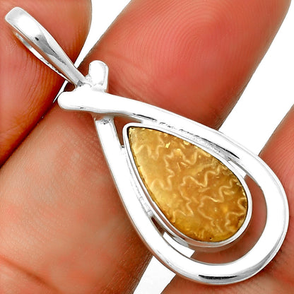 Natural Sutured Ammonite - Madagascar Pendant P-1314 SDP132222