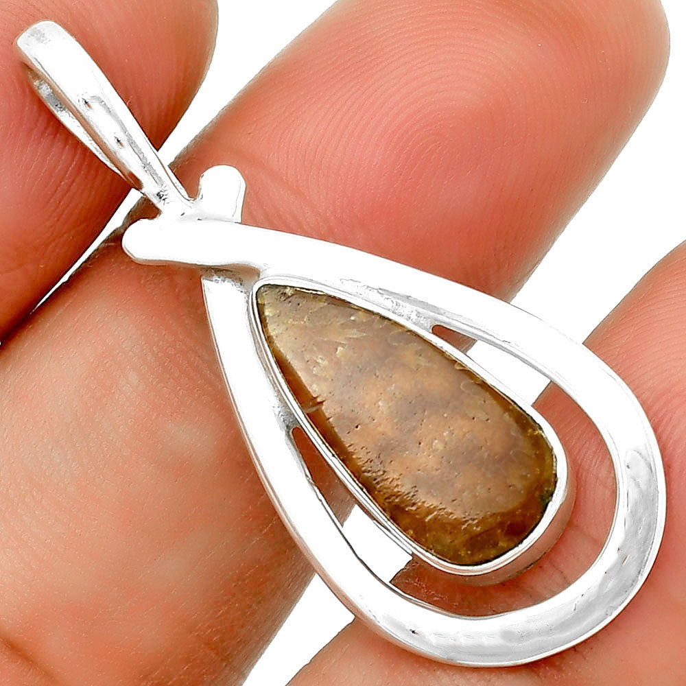 Natural Sutured Ammonite - Madagascar Pendant P-1314 SDP132226