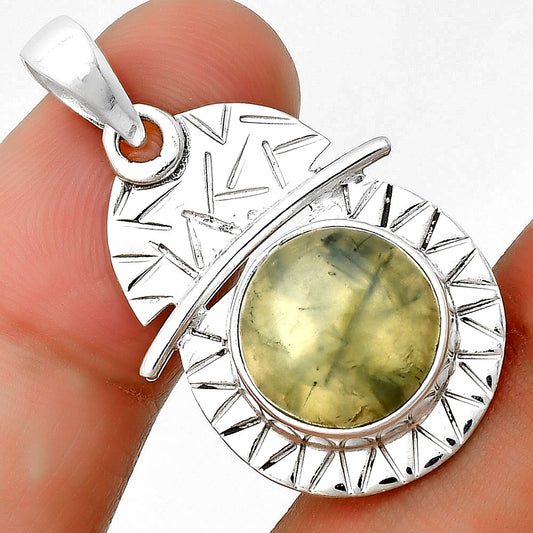 Natural Prehnite Pendant P-1191 SDP132373