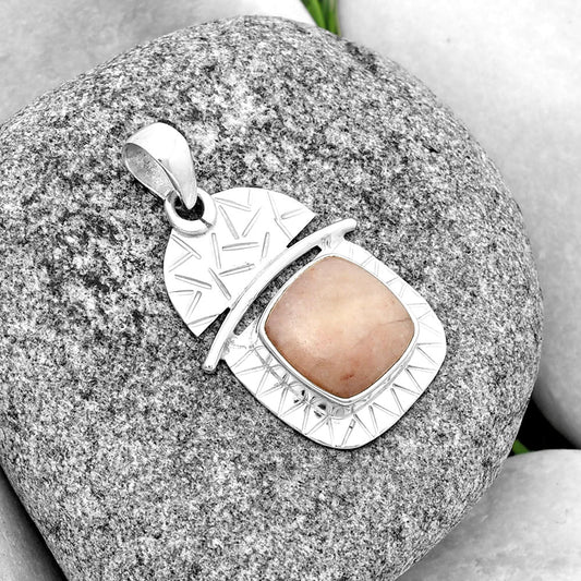 Natural Pink Scolecite Pendant P-1191 SDP132374