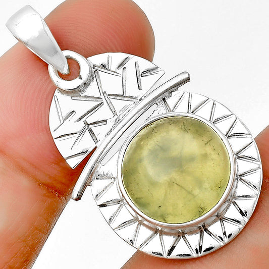 Natural Prehnite Pendant P-1191 SDP132377