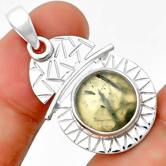 Natural Prehnite Pendant P-1191 SDP132379
