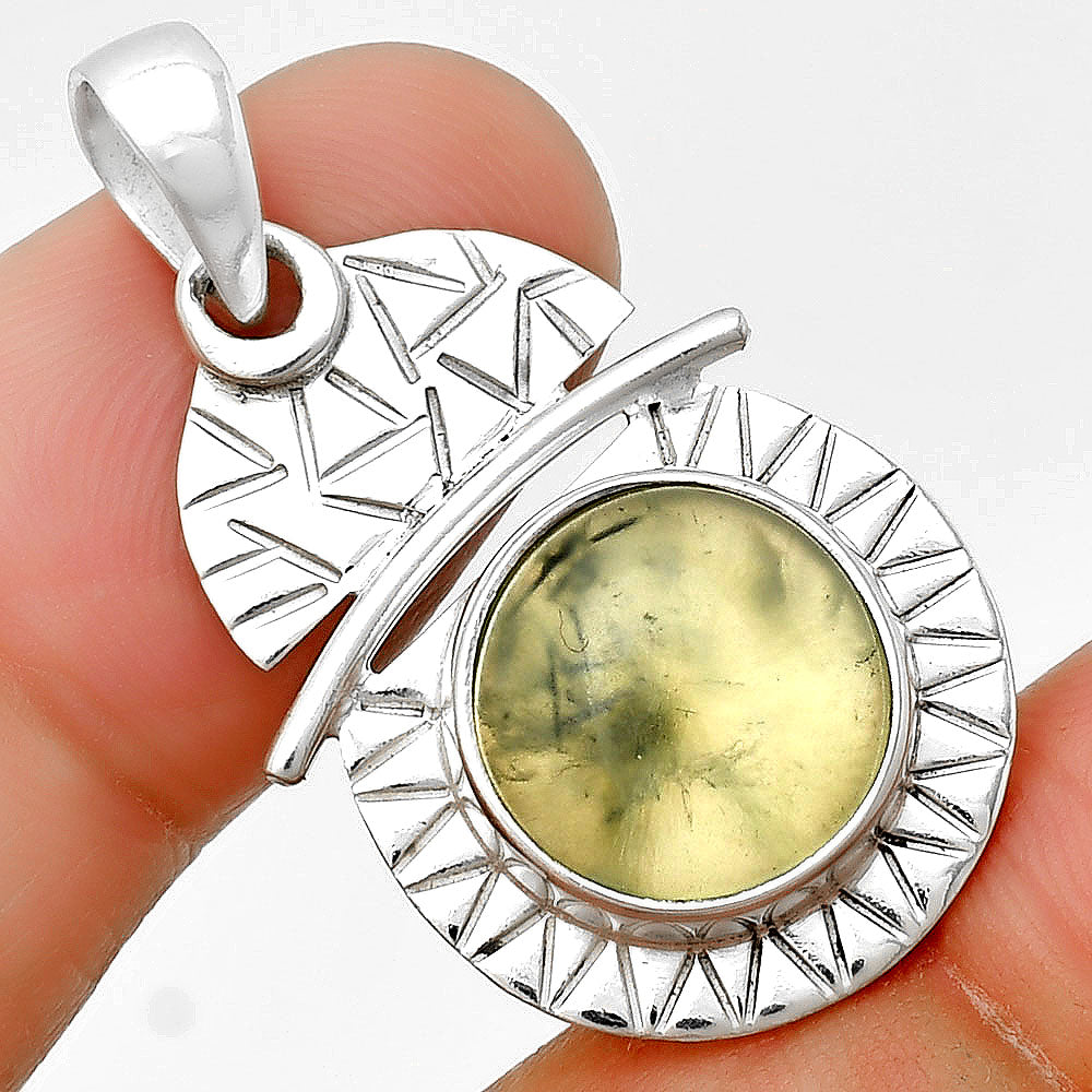 Natural Prehnite Pendant P-1191 SDP132381