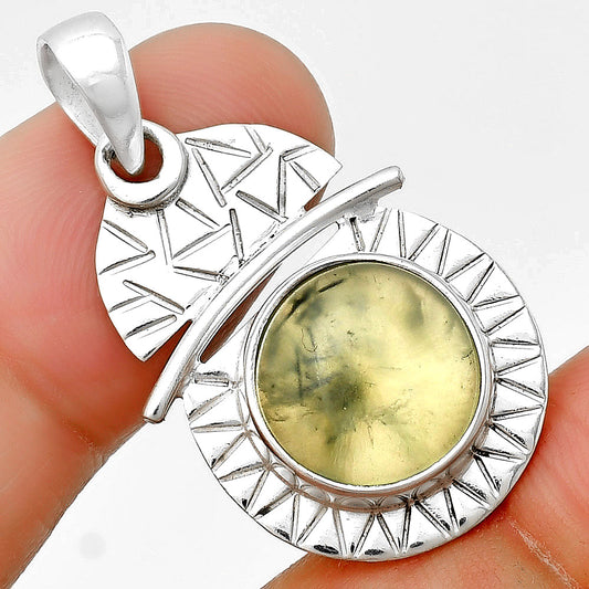 Natural Prehnite Pendant P-1191 SDP132381