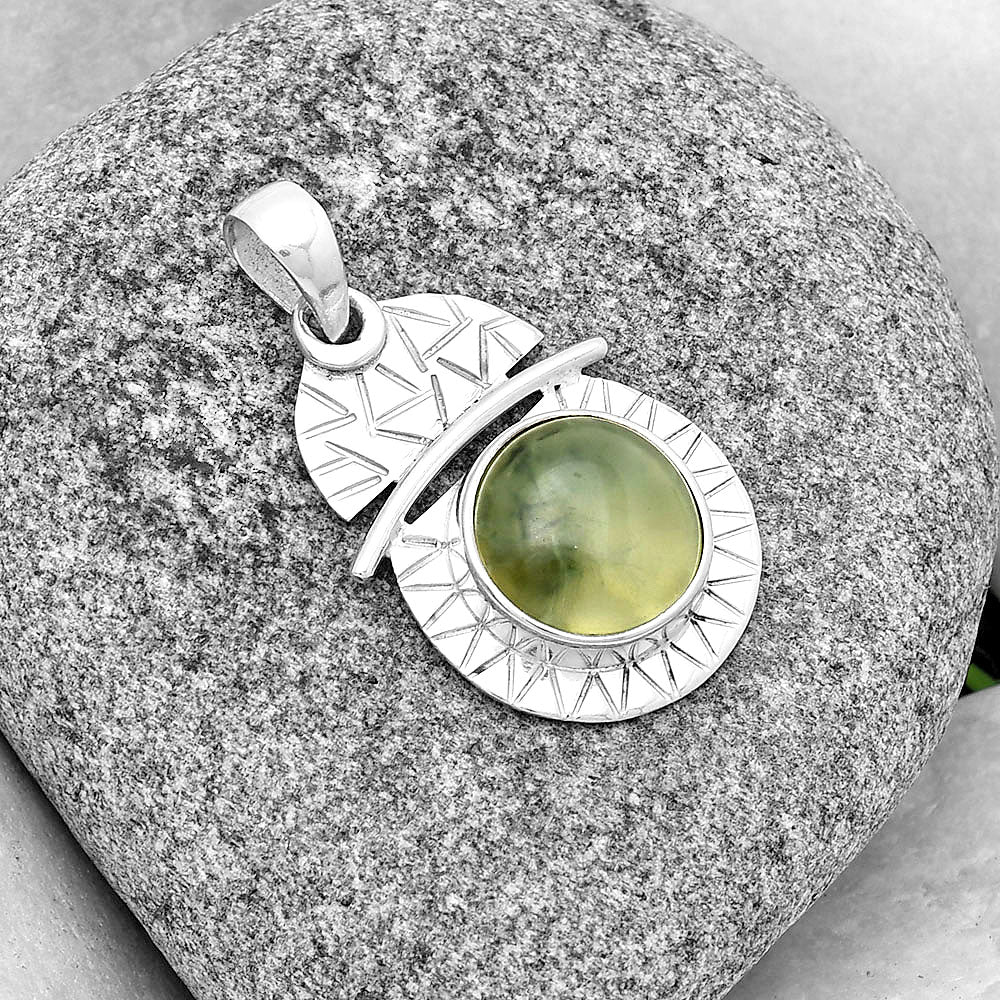 Natural Prehnite Pendant P-1191 SDP132381