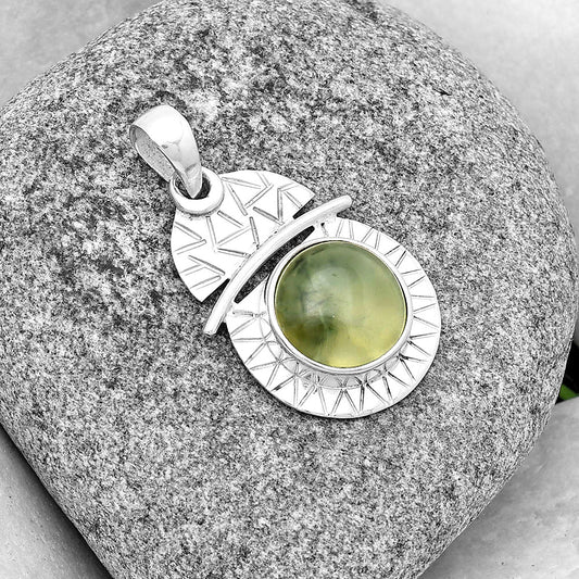 Natural Prehnite Pendant P-1191 SDP132381
