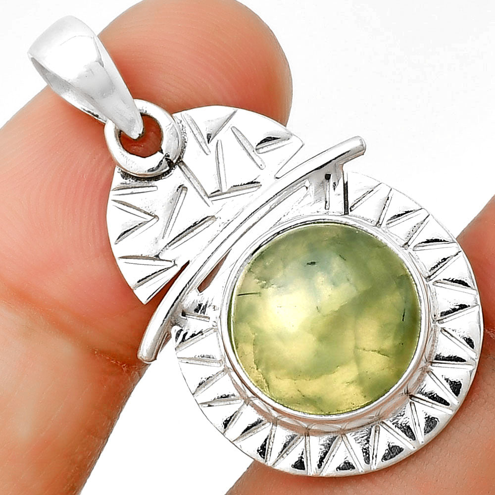 Natural Prehnite Pendant P-1191 SDP132382