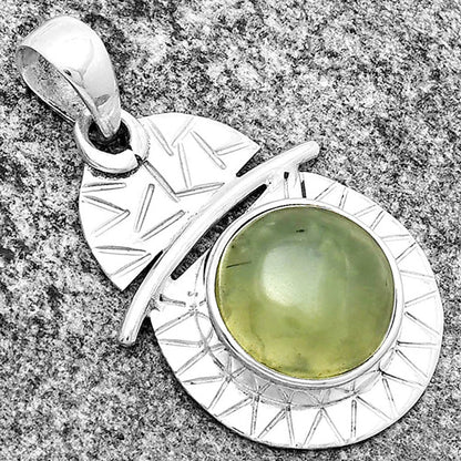 Natural Prehnite Pendant P-1191 SDP132382