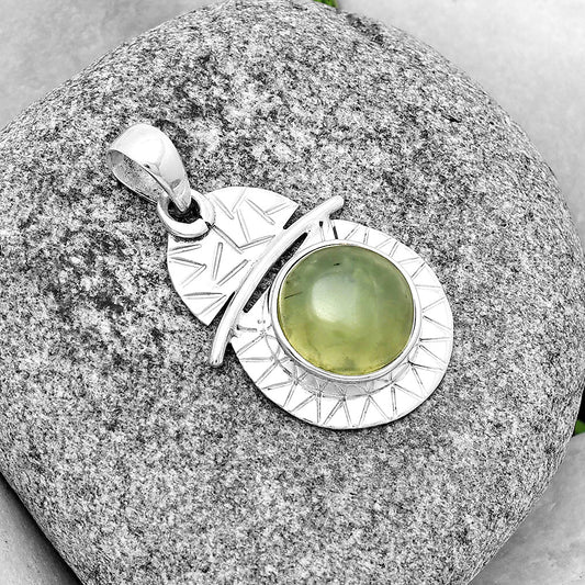 Natural Prehnite Pendant P-1191 SDP132382