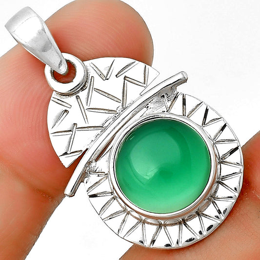 Natural Green Onyx Pendant P-1191 SDP132395