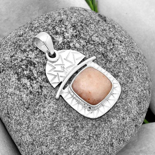 Natural Pink Scolecite Pendant P-1191 SDP132398