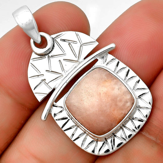 Natural Pink Scolecite Pendant P-1191 SDP132403