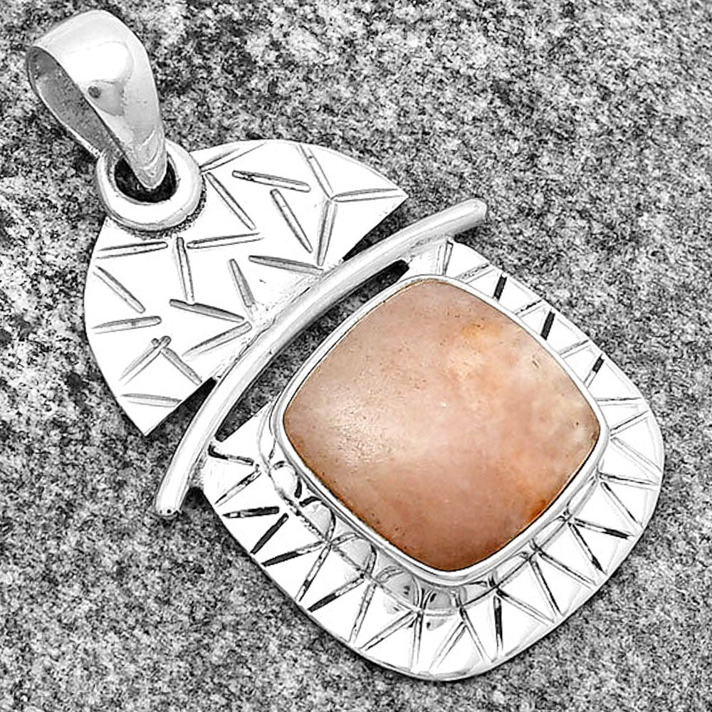 Natural Pink Scolecite Pendant P-1191 SDP132403