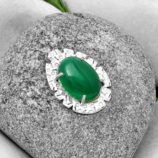 Natural Green Onyx Pendant P-1292 SDP132410