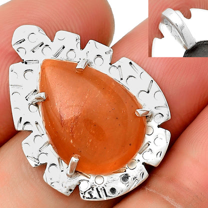Natural Orange Aventurine Pendant P-1292 SDP132413