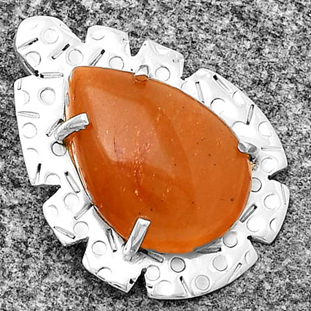 Natural Orange Aventurine Pendant P-1292 SDP132413