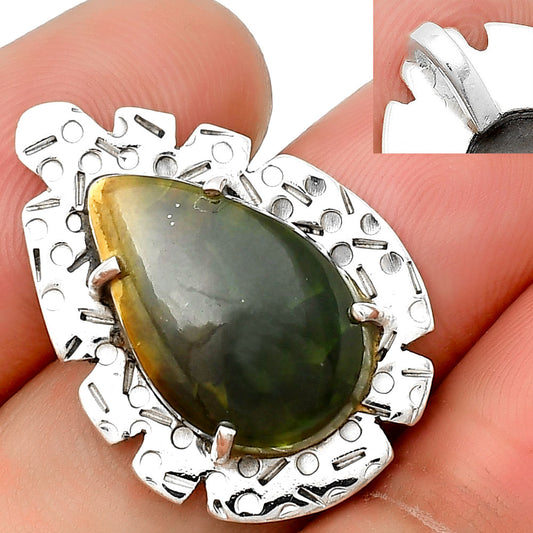 Natural Chrome Chalcedony Pendant P-1292 SDP132414