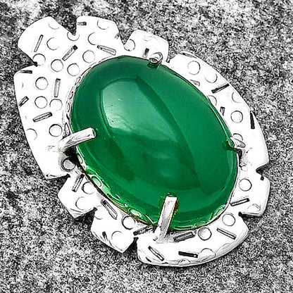 Natural Green Onyx Pendant P-1292 SDP132436