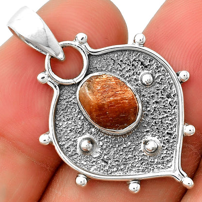 Natural Sunstone Rough Pendant P-1403 SDP132442