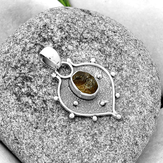 Natural Rare Kornerupine Rough Pendant P-1403 SDP132454