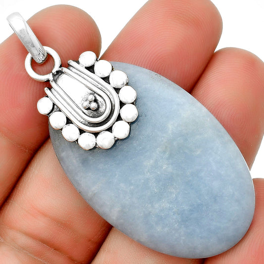 Natural Angelite Pendant P-1599 SDP132470