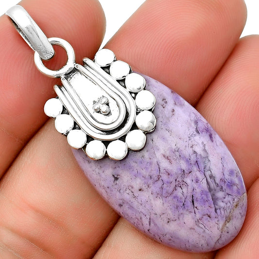 Natural Lavender Jade Pendant P-1599 SDP132471