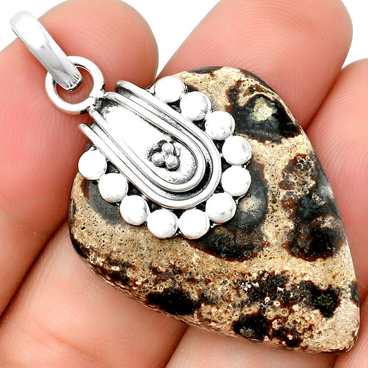 Natural Viper Skin Jasper Pendant P-1599 SDP132474