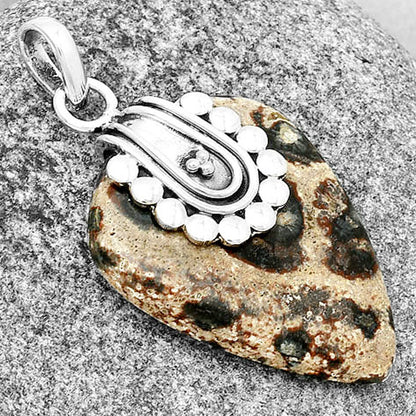 Natural Viper Skin Jasper Pendant P-1599 SDP132474