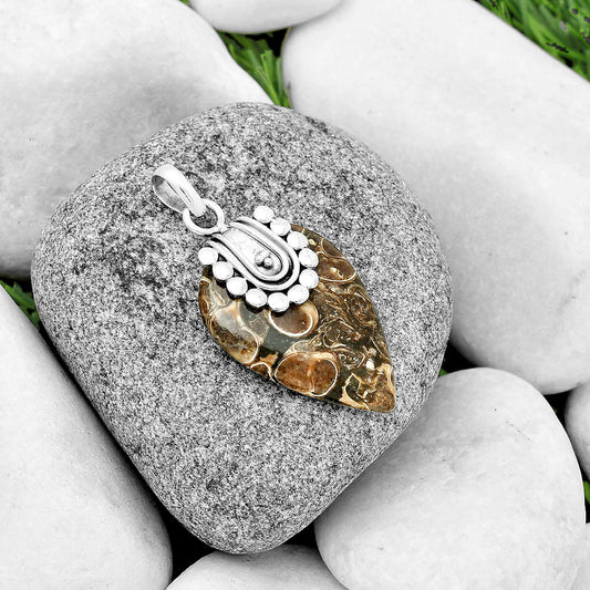 Natural Turtella Jasper - USA Pendant P-1599 SDP132477