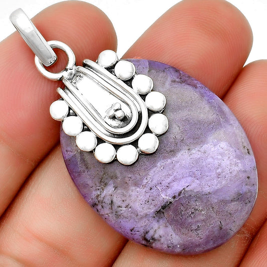 Natural Lavender Jade Pendant P-1599 SDP132480