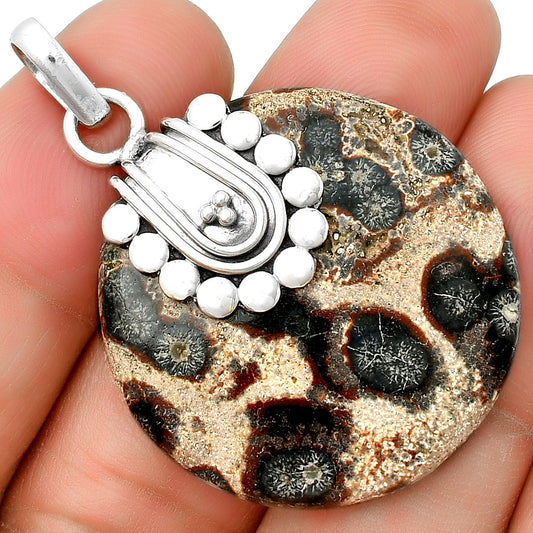 Natural Viper Skin Jasper Pendant P-1599 SDP132481