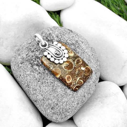 Natural Turtella Jasper - USA Pendant P-1599 SDP132482