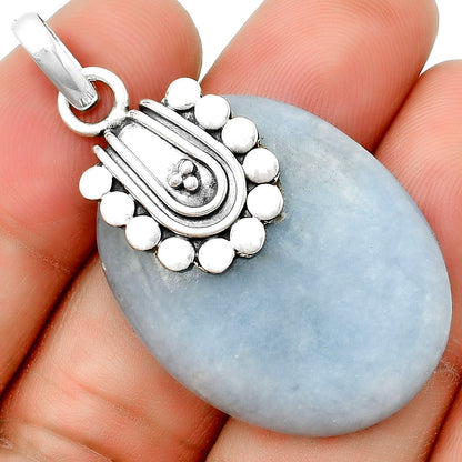 Natural Angelite Pendant P-1599 SDP132483