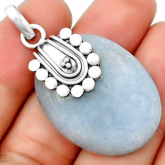 Natural Angelite Pendant P-1599 SDP132483