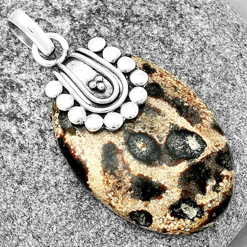 Natural Viper Skin Jasper Pendant P-1599 SDP132485