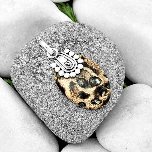Natural Viper Skin Jasper Pendant P-1599 SDP132485