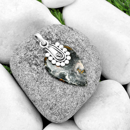 Natural Indian Blanket Jasper Pendant P-1599 SDP132488