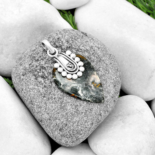 Natural Indian Blanket Jasper Pendant P-1599 SDP132488