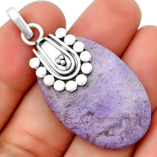 Natural Lavender Jade Pendant P-1599 SDP132490
