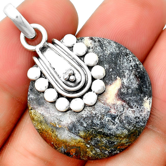 Natural Indian Blanket Jasper Pendant P-1599 SDP132491
