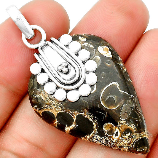 Natural Turtella Jasper - USA Pendant P-1599 SDP132497