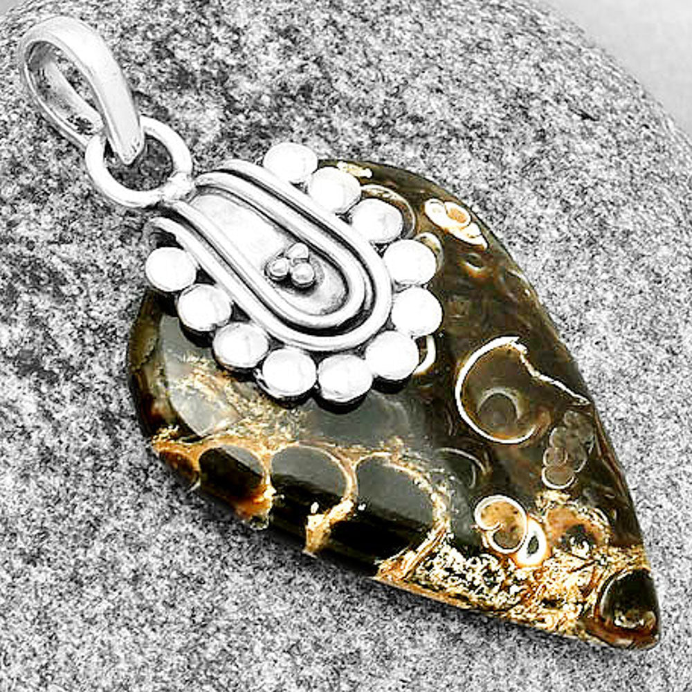 Natural Turtella Jasper - USA Pendant P-1599 SDP132497