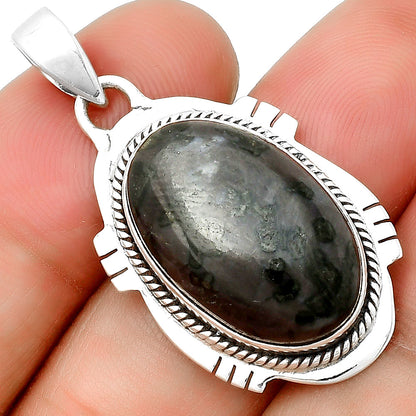 Natural Indigo Gabbro Pendant P-1463 SDP132509