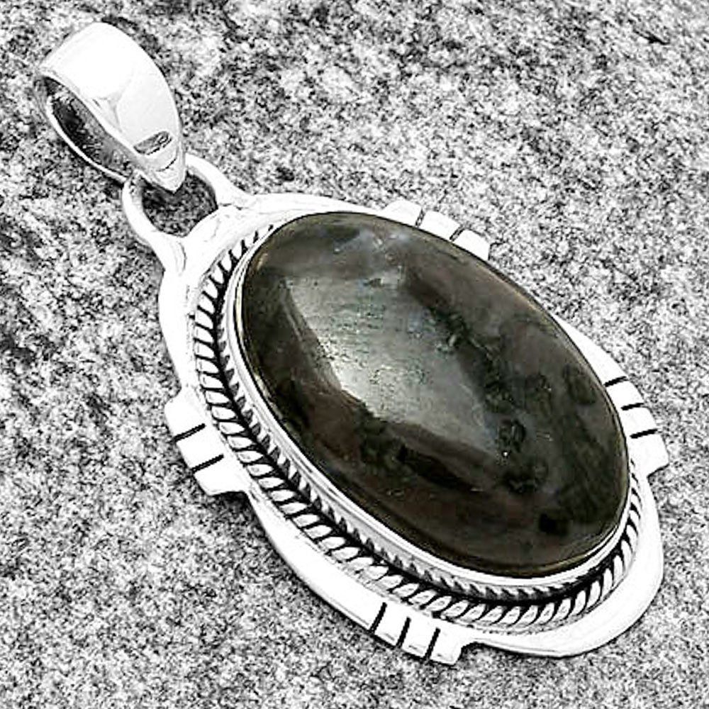 Natural Indigo Gabbro Pendant P-1463 SDP132509