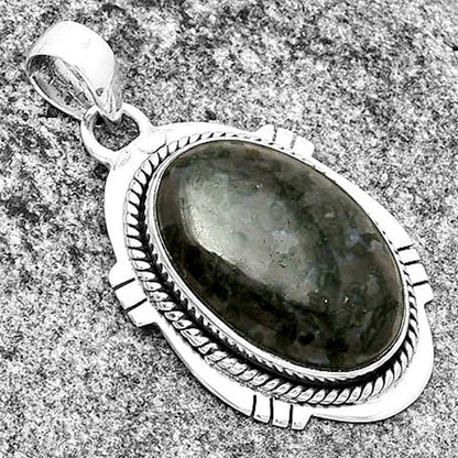 Natural Indigo Gabbro Pendant P-1463 SDP132516