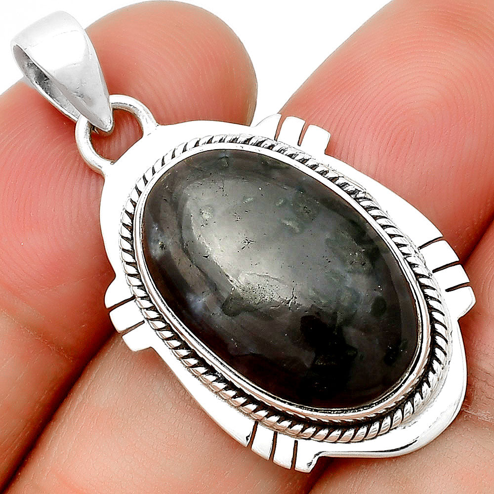 Natural Indigo Gabbro Pendant P-1463 SDP132519