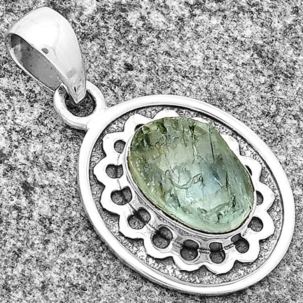 Natural Aquamarine Rough - Brazil Pendant P-1147 SDP132550