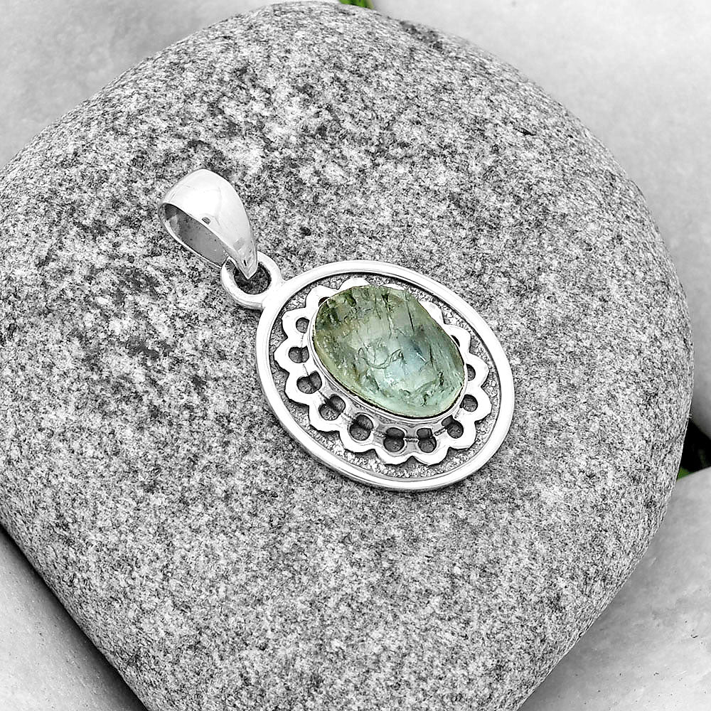 Natural Aquamarine Rough - Brazil Pendant P-1147 SDP132550